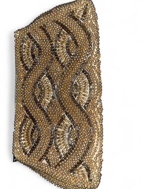 Gold Beaded Key & Card Holder